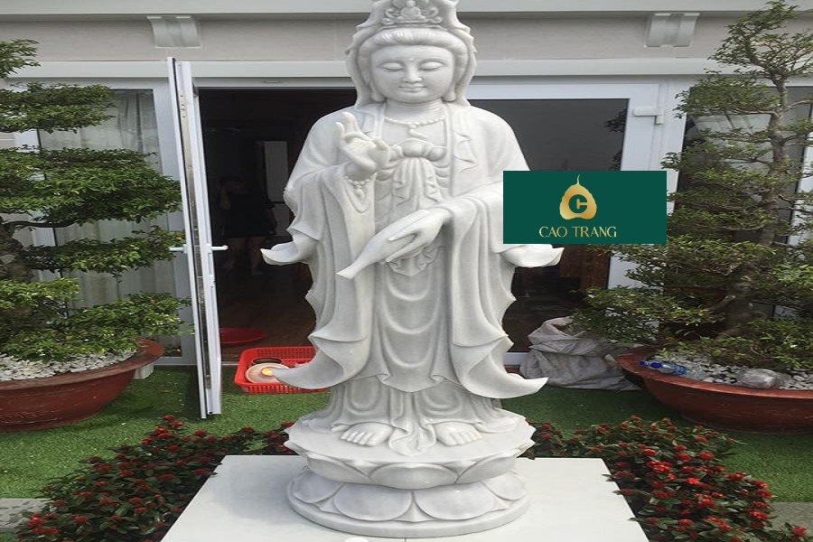 Bán Tượng Phật Quan Âm Bằng Đá Liên Chiểu Đà Nẵng