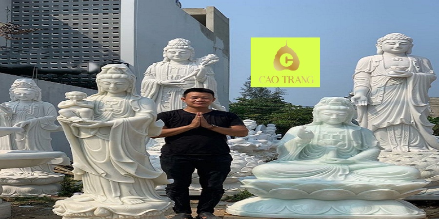 Tượng Phật Quan Âm Bồ Tát Bằng đá