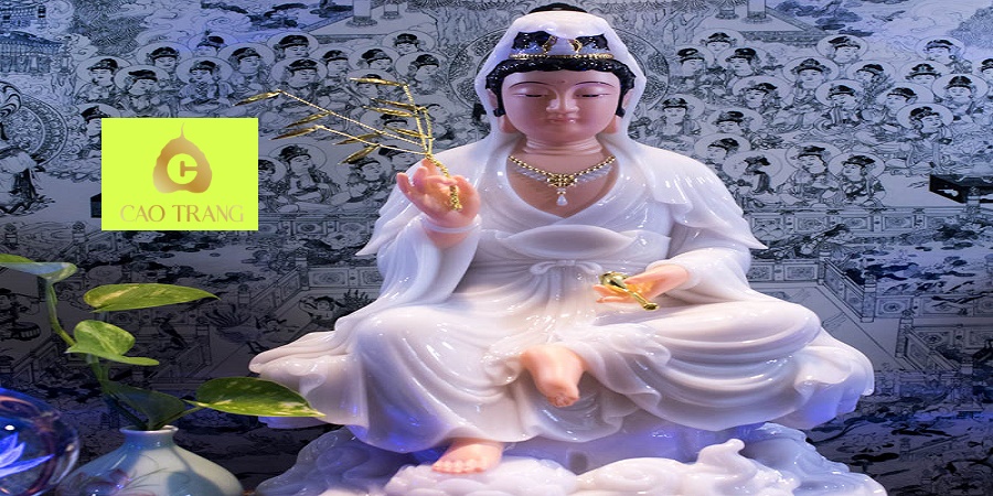 Tượng Quan Âm Ngồi Bằng Đá Tại TP.HCM
