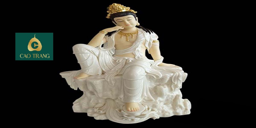 Tượng Quan Âm Tự Tại Bằng Đá