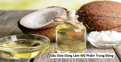 Dầu dừa dùng làm mỹ phẩm trung Đông