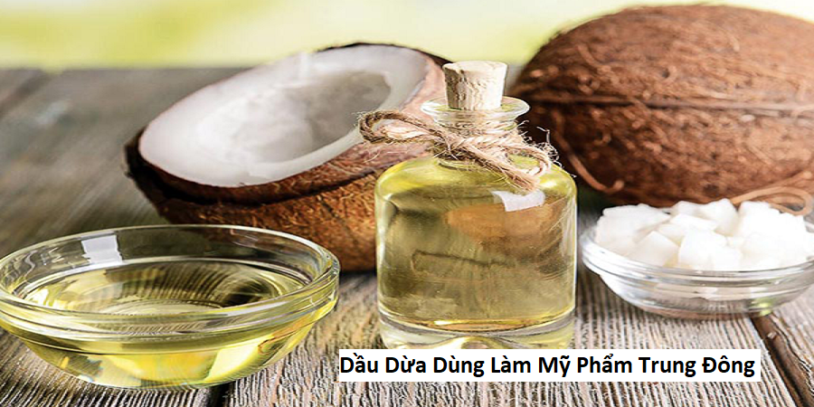 Dầu dừa dùng làm mỹ phẩm trung Đông