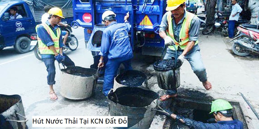 Hút nước thải tại kcn Đất Đỏ