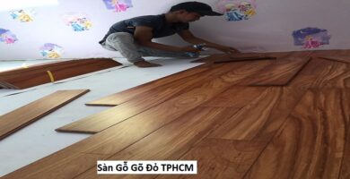 Sàn gỗ gõ Đỏ tphcm