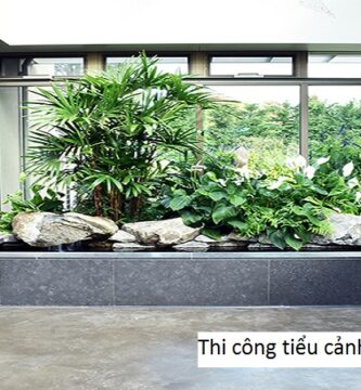 Thi công tiểu cảnh sân vườn hà nội