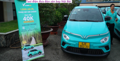 Taxi điện đưa đón sân bay nội bài