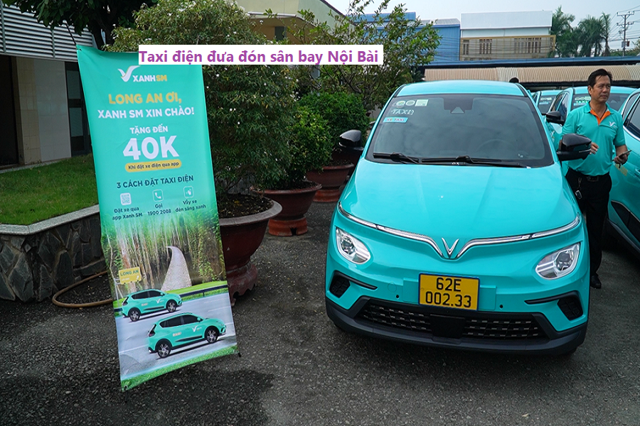 Taxi điện đưa đón sân bay nội bài