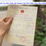 Giá dịch vụ bóc giấy Ép plastic hà nội hiện nay bao nhiêu