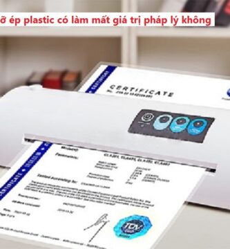 Gỡ ép plastic có làm mất giá trị pháp lý không